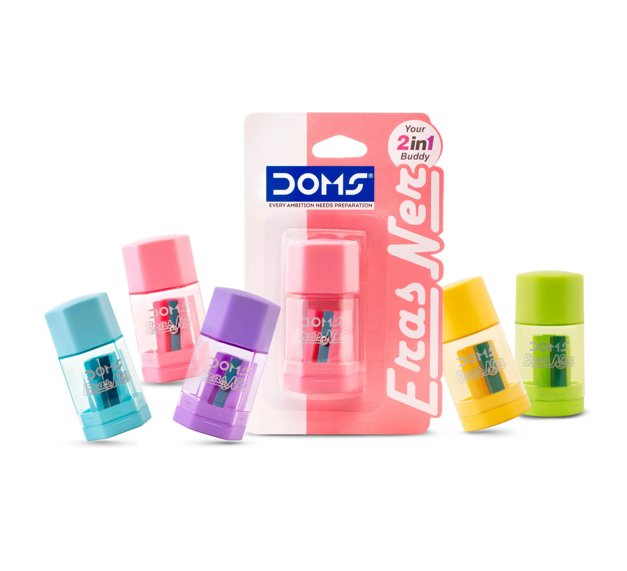 Doms Sharpener Eraser 2in1
