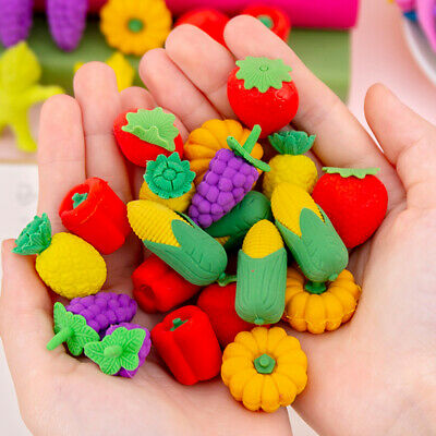 Mini Cute Vegetables and Fruits Erasers