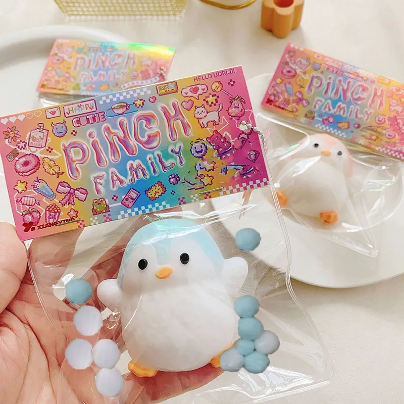 Cartoon Penguin Squeeze Toy Mushy TPR Pinching